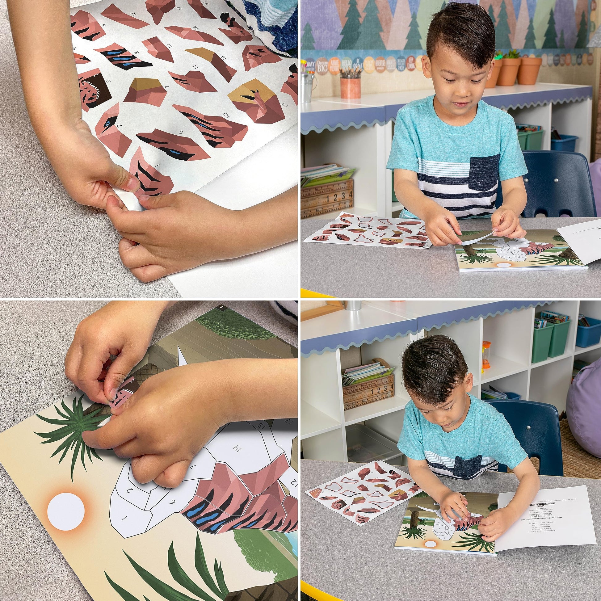 Teacher Created Resources Dinosaurs and Prehistoric Animals Modern Mosaics Stick to the Numbers