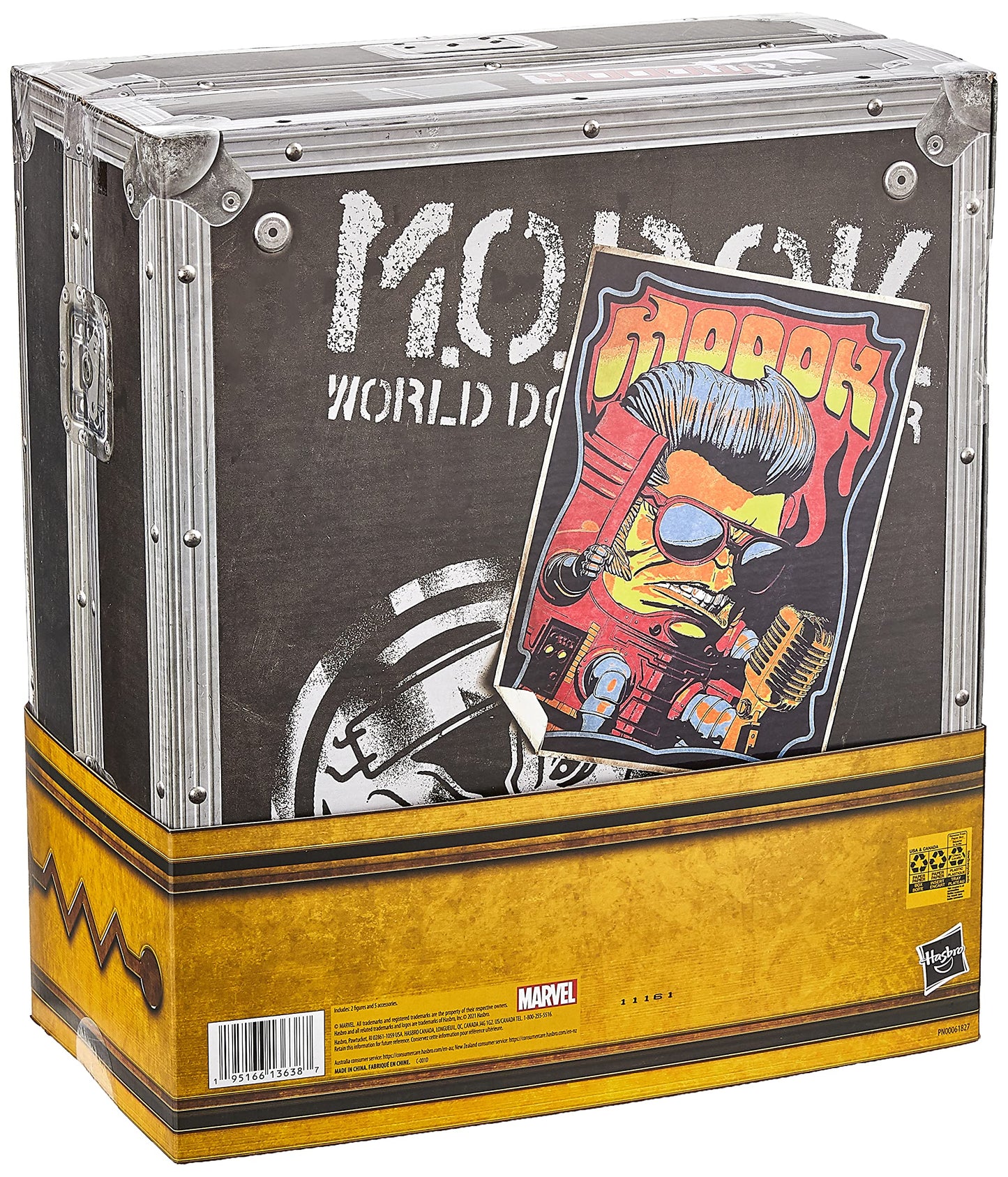 Marvel Legends Series M.O.D.O.K. World Domination Tour Collection, M.O.D.O.K. Figure with Premium Rock n Roll Design, Includes 2 figures and 5