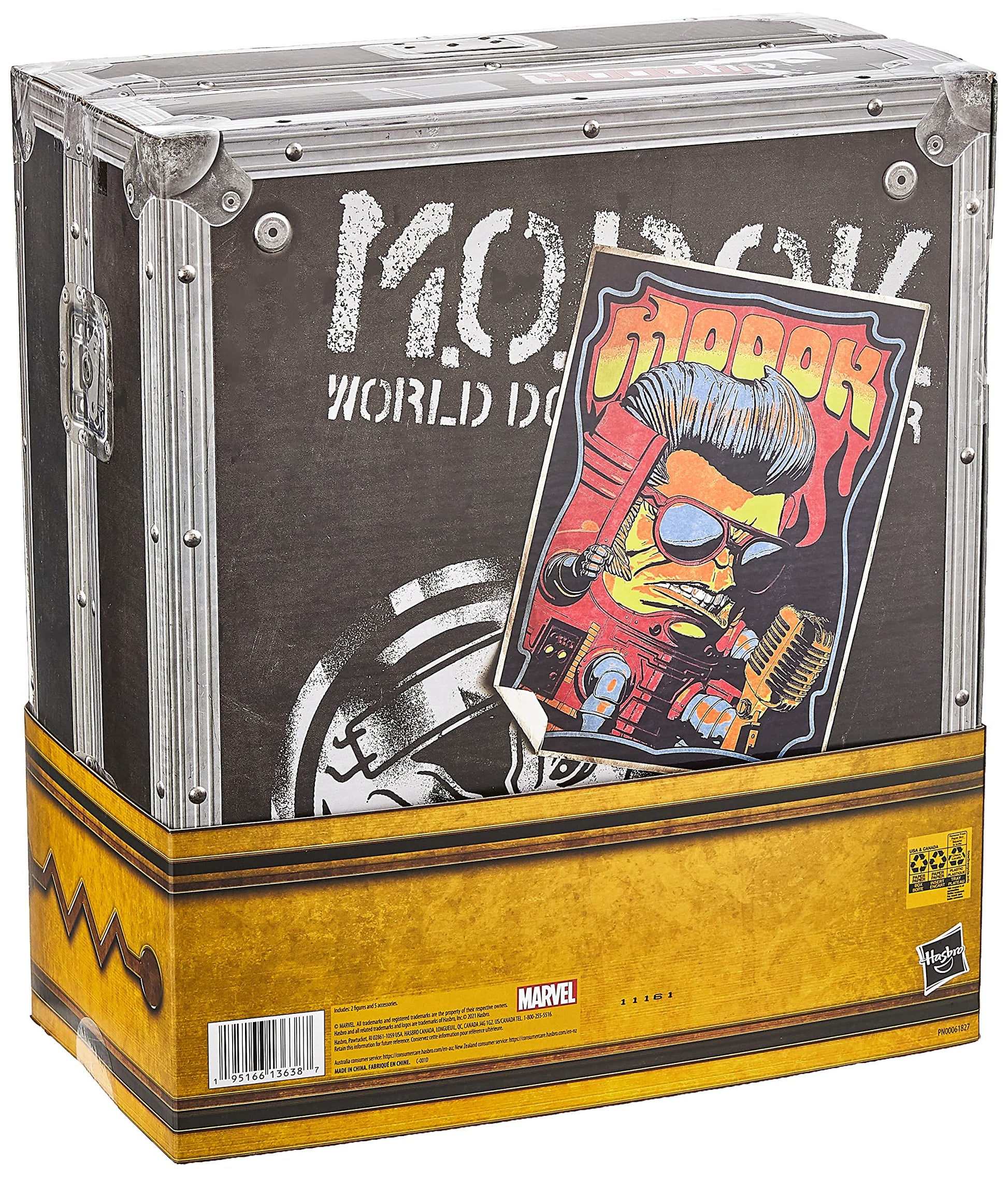 Marvel Legends Series M.O.D.O.K. World Domination Tour Collection, M.O.D.O.K. Figure with Premium Rock n Roll Design, Includes 2 figures and 5