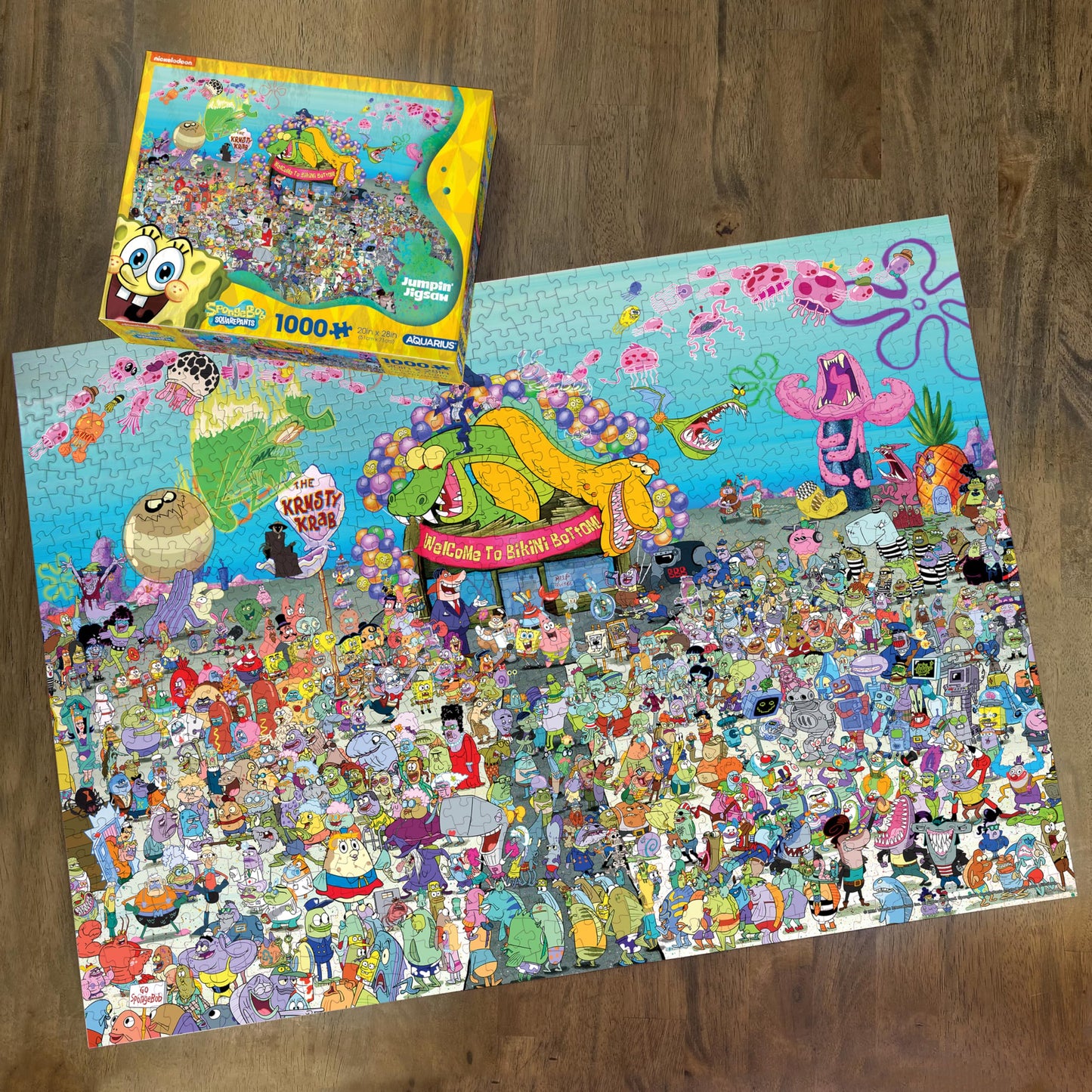 AQUARIUS Spongebob 25th Anniversary Bikini Bottom 1000 Piece Jigsaw Puzzle