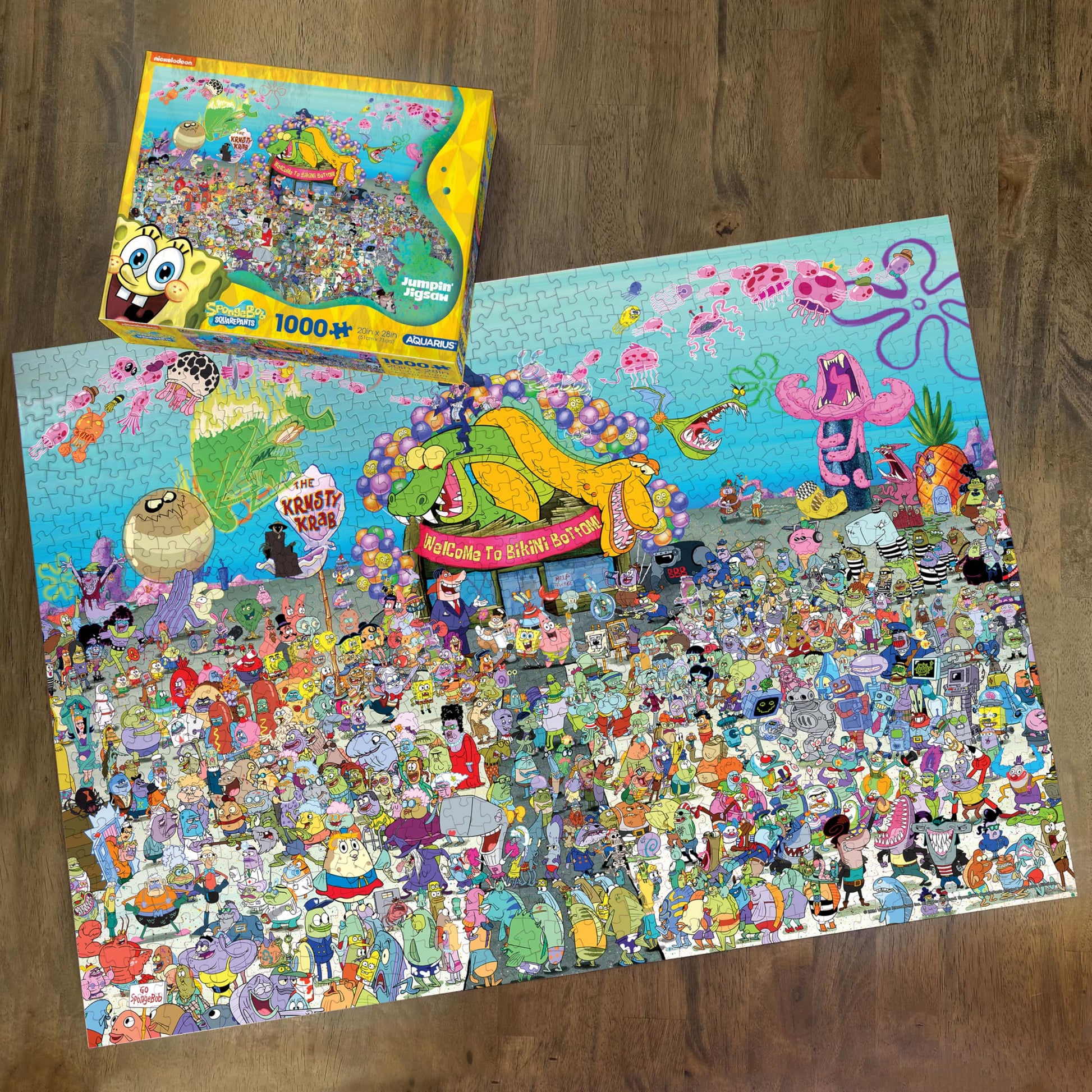AQUARIUS Spongebob 25th Anniversary Bikini Bottom 1000 Piece Jigsaw Puzzle