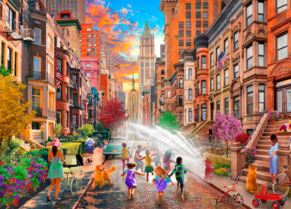 Ceaco - Hot Summer Days NYC - 1000 Piece Jigsaw Puzzle for Adults