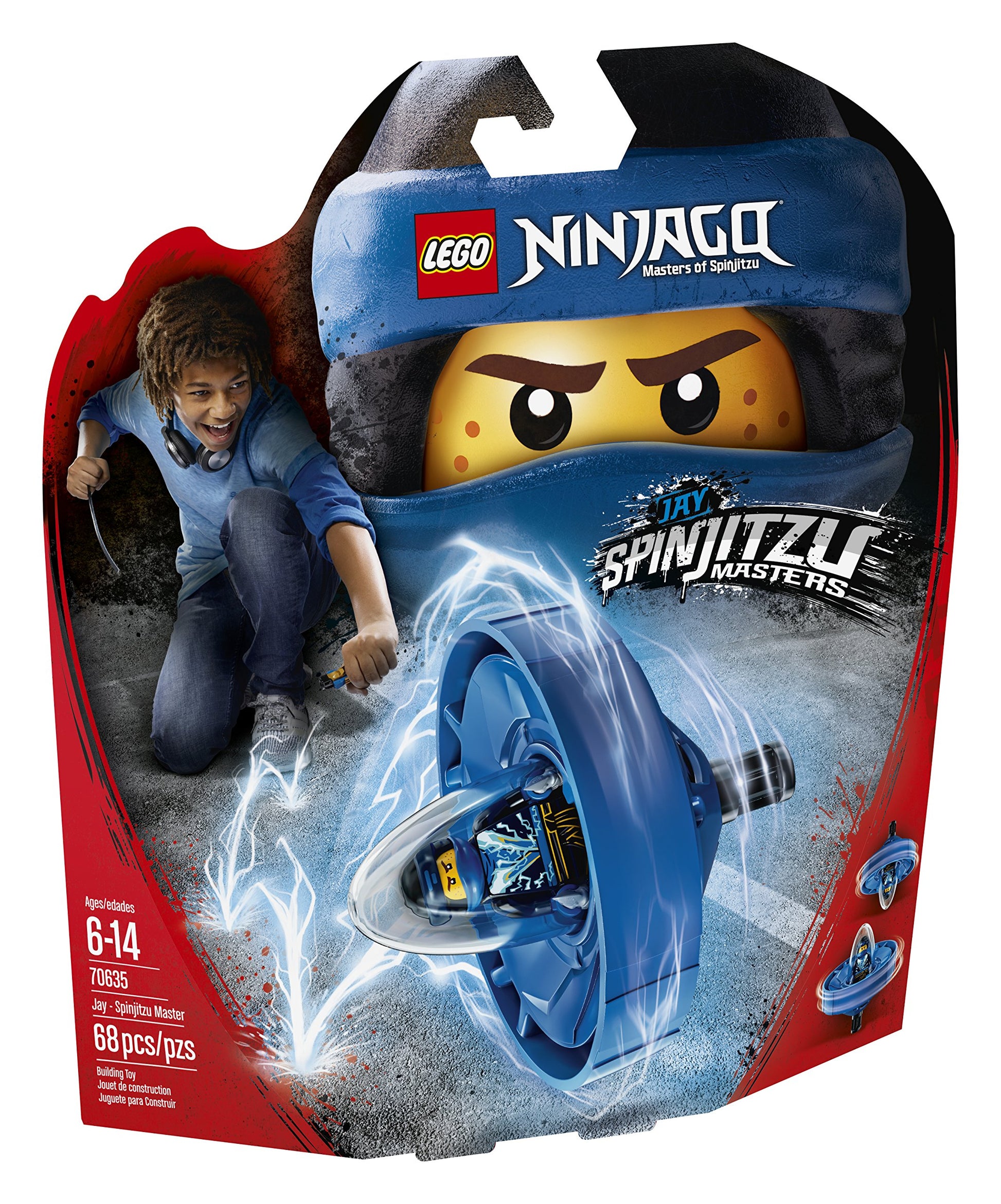 LEGO NINJAGO Jay - Spinjitzu Master 70635 Building Kit (68 Piece)