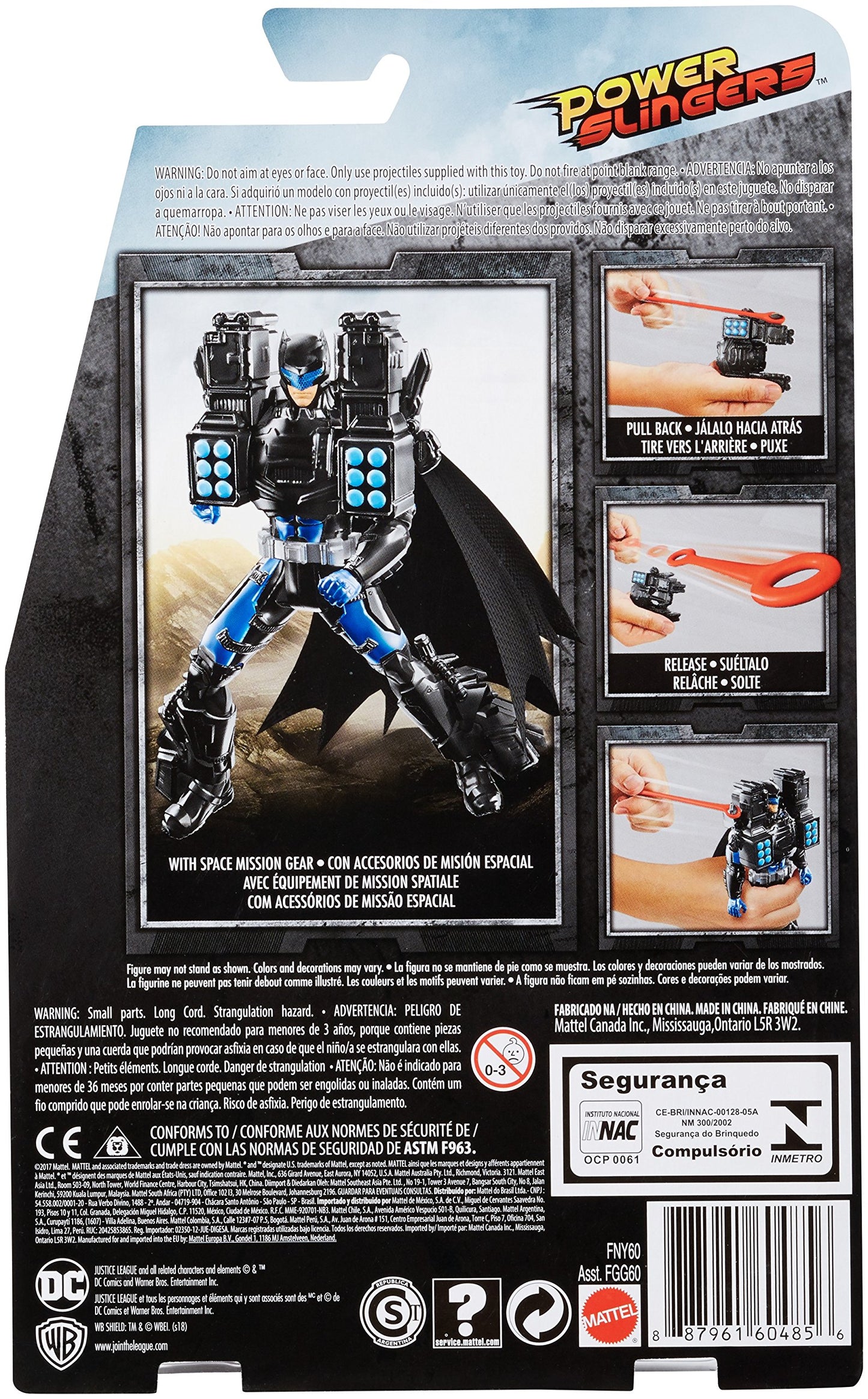 DC Justice League Power Slingers Batman 3 Figure