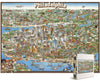 1000 piece Adult Jigsaw: 1980 | Philadelphia Puzzle map | Jigsaw Puzzle Game for Adults | Fun Activity | Family Entertainment