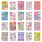 Just My Style 1100 Vinyl Sticker Book, Sparkly Spiral Bound Book With Positivity Quotes, Tie Dye Stickers, Sweet Treats & More, Great For Back