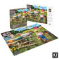 Best Pals 750 Piece Jigsaw Puzzle for Adults - 27x20 Inch Whimsical Farm Animal Scene by Sharon Steele - Challenging Country Puzzle with Poster - Fun