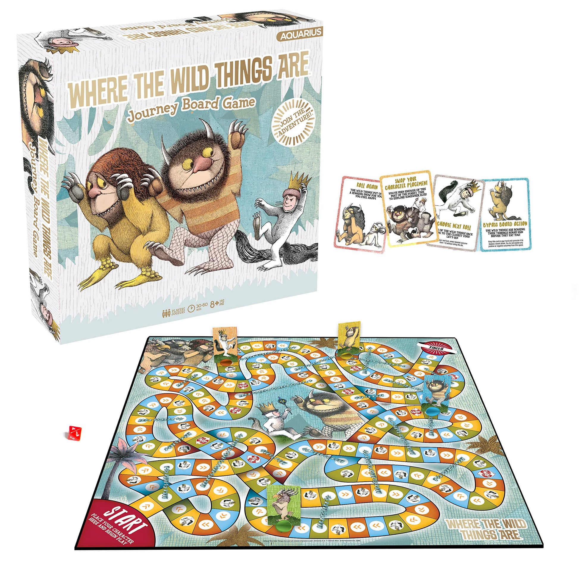 AQUARIUS Where The Wild Things are Journey Board Game - Fun for Kids & Adults - Officially Licensed Merchandise & Collectibles