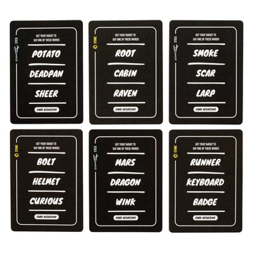 Stellar Factory Card Assassins Expansion: Sticks and Stones | 200+ New Kill Words | Up to 12 Players | Requires Base Game