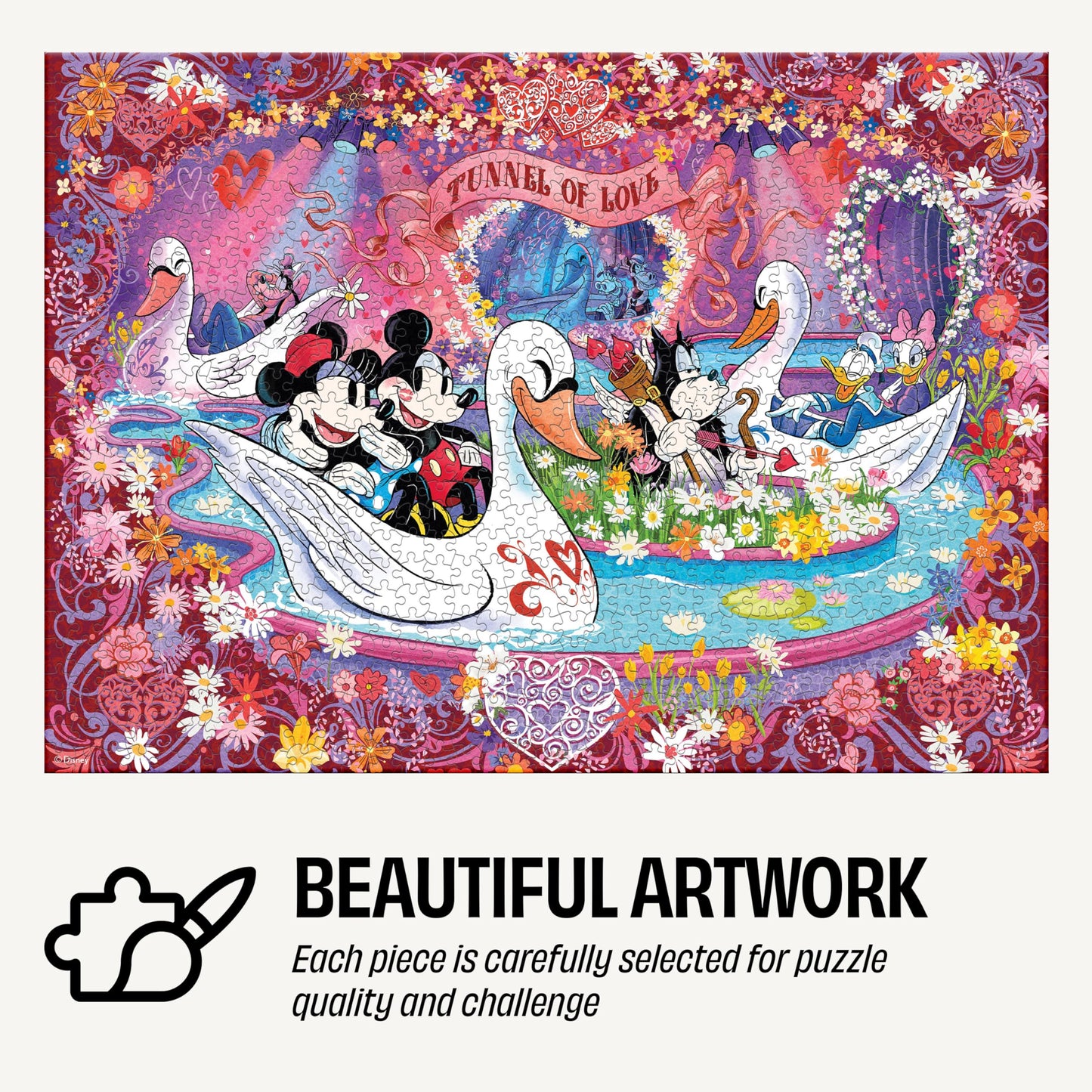 Buffalo Games - Disney Tunnel of Love - 1000 Piece Jigsaw Puzzle for Adults