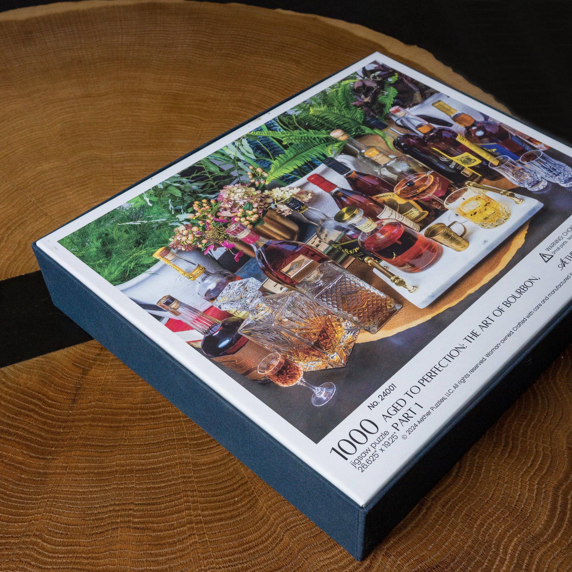 Aether Puzzles - Aged to Perfection: The Art of Bourbon Puzzle Part 1, Premium 1000 Piece Jigsaw Puzzle for Adults, Glare-Free, Soft-Touch Puzzles