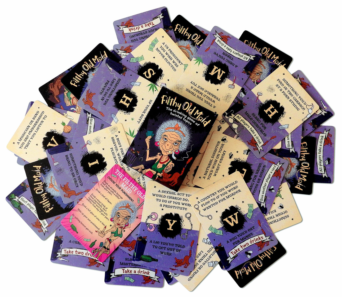 Filthy Old Maid Party Game - A Funny, Social Adult Drinking Game