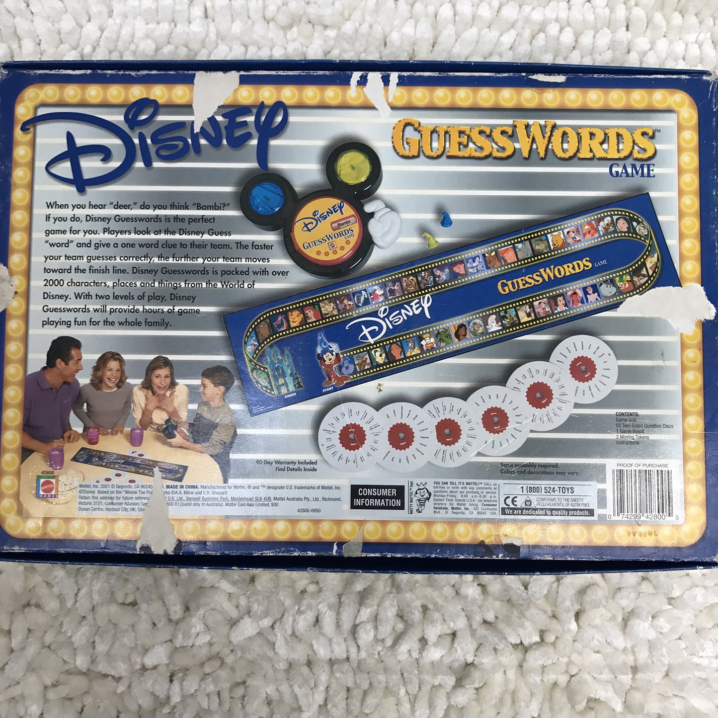 Disney Guesswords Board Game