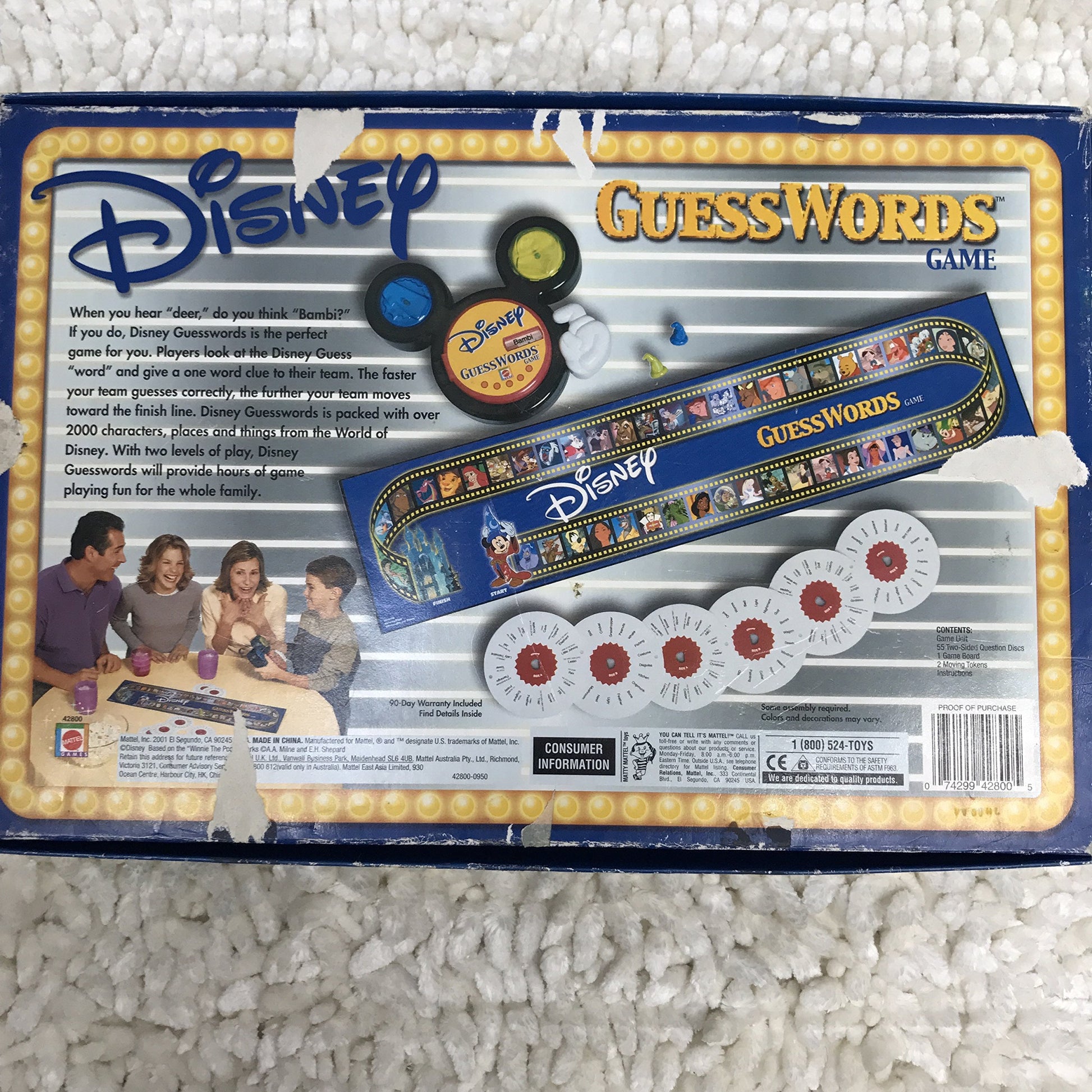 Disney Guesswords Board Game