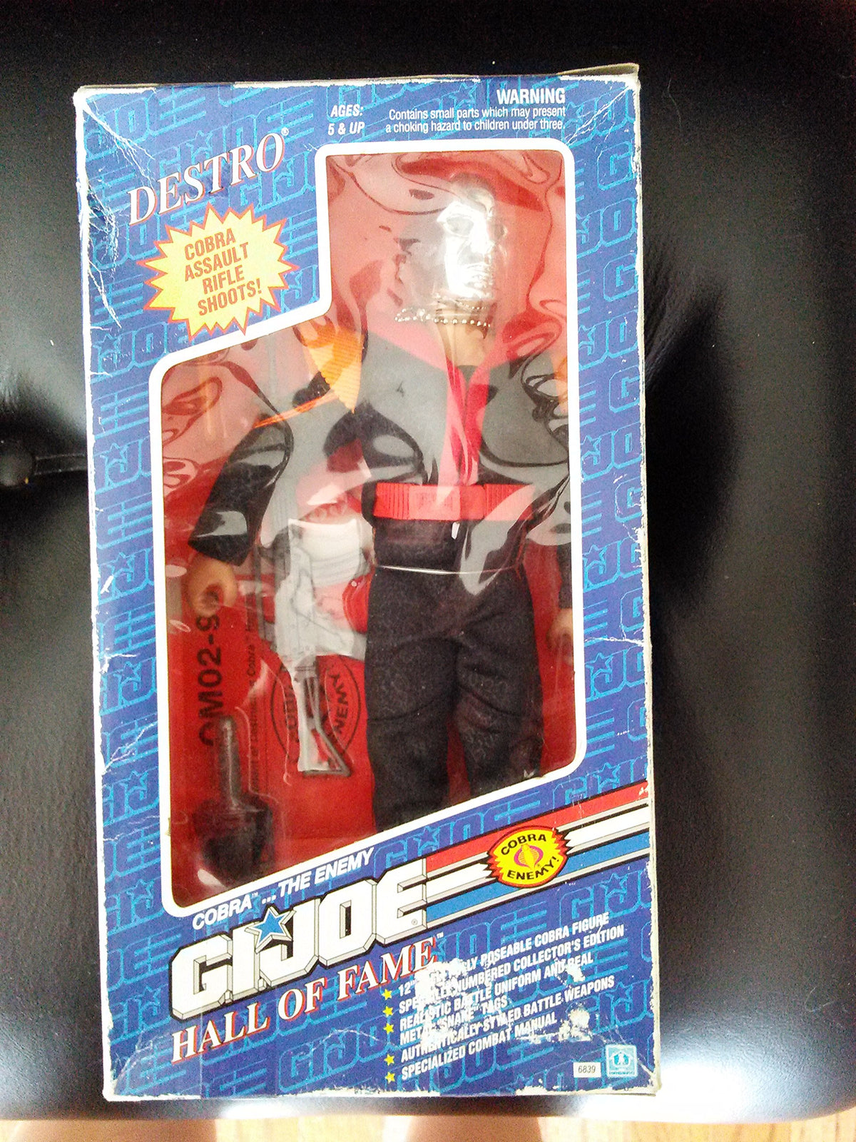 GI Joe Hall of Fame Cobra DESTRO 12" Action Figure (1992 Hasbro)