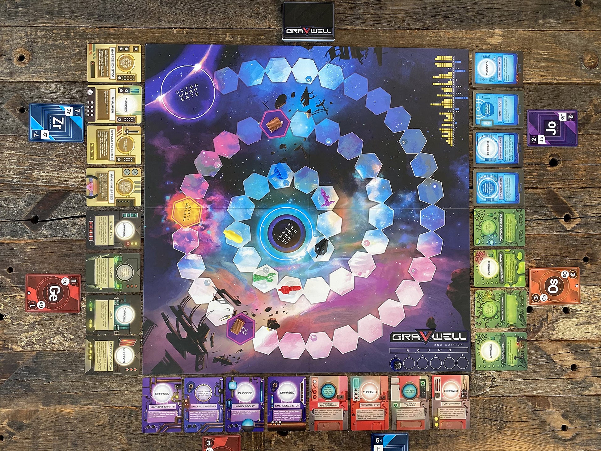 Renegade Game Studios Gravwell 2nd Edition, Escape a Black Hole, 2-6 players, Ages 10+, Playing time 30-45 minutes