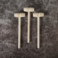 50 Pcs Mini Wooden Hammers for Breakable Chocolate Bulk, Natural Wood Toy Mallets for Kids