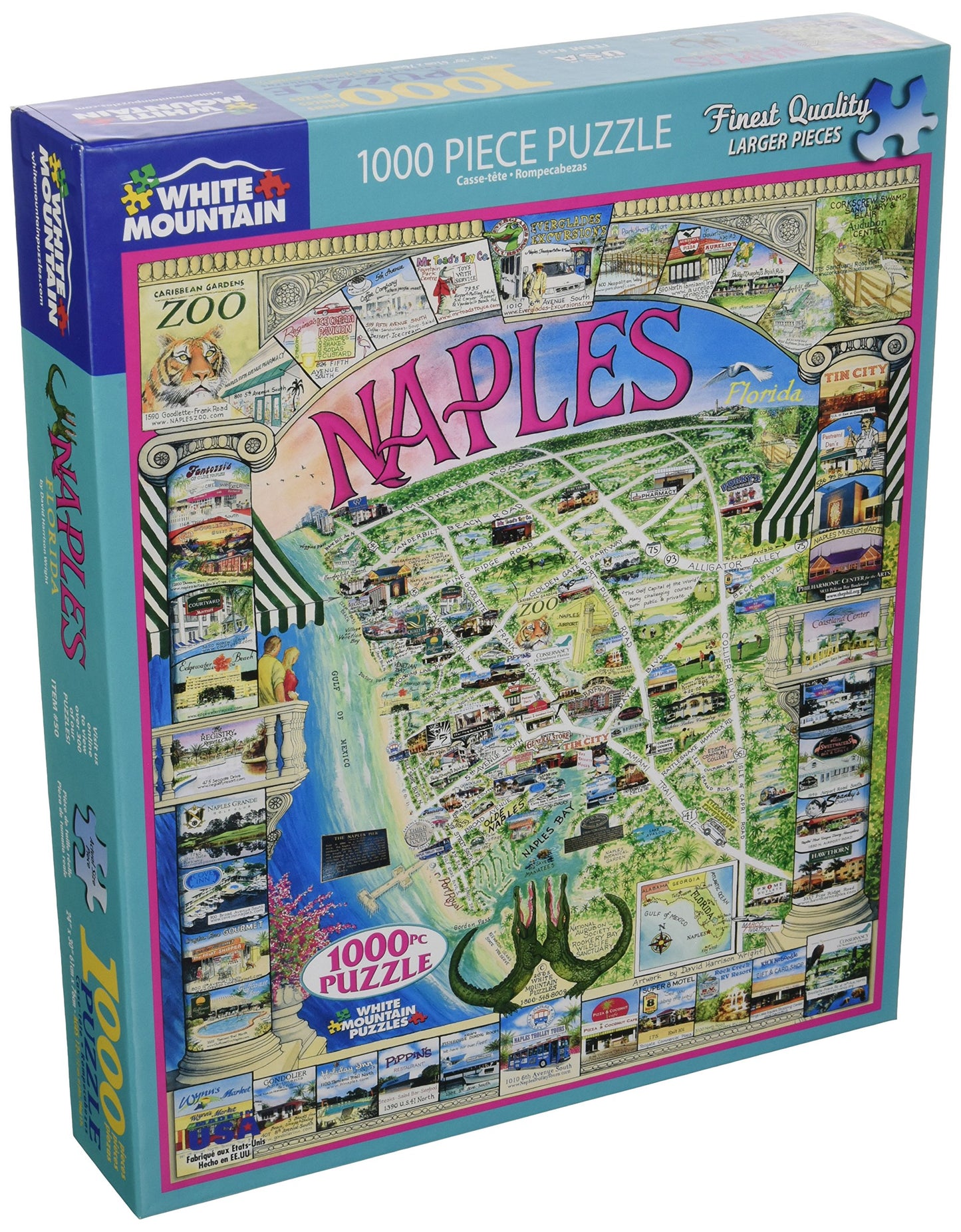 White Mountain 1000 Piece Jigsaw Puzzle, Naples Florida States