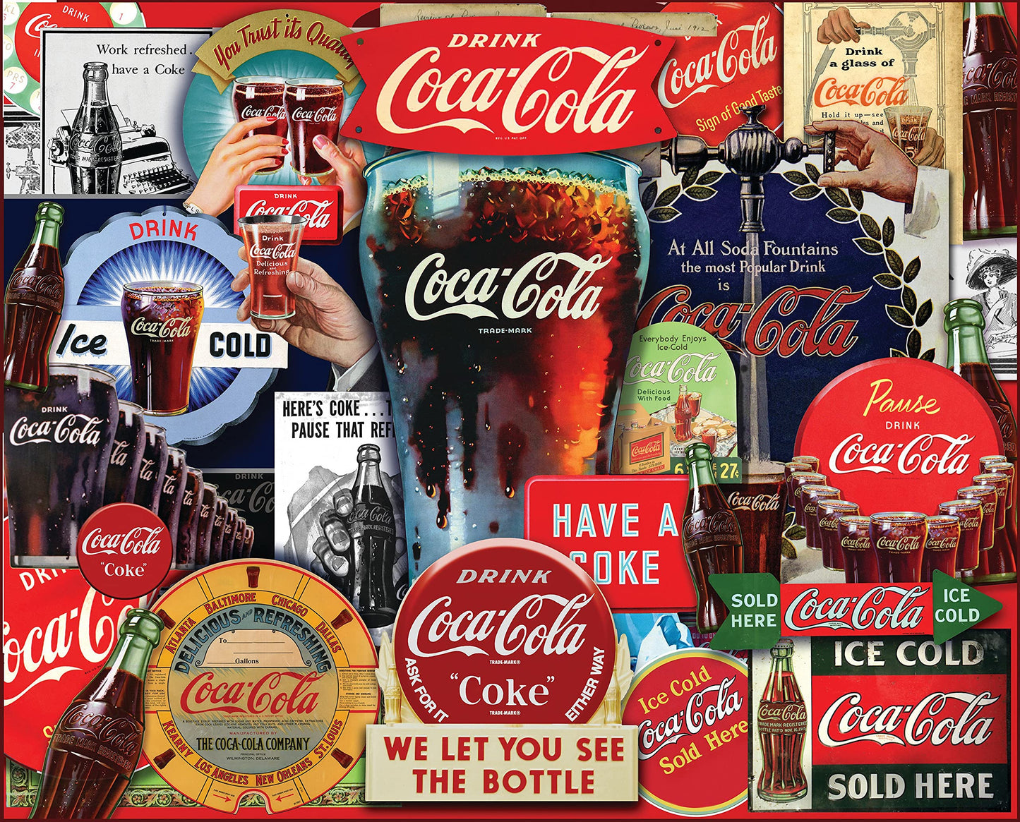 Springbok Coca-Cola Decades of Tradition 1000 Piece Jigsaw Puzzle
