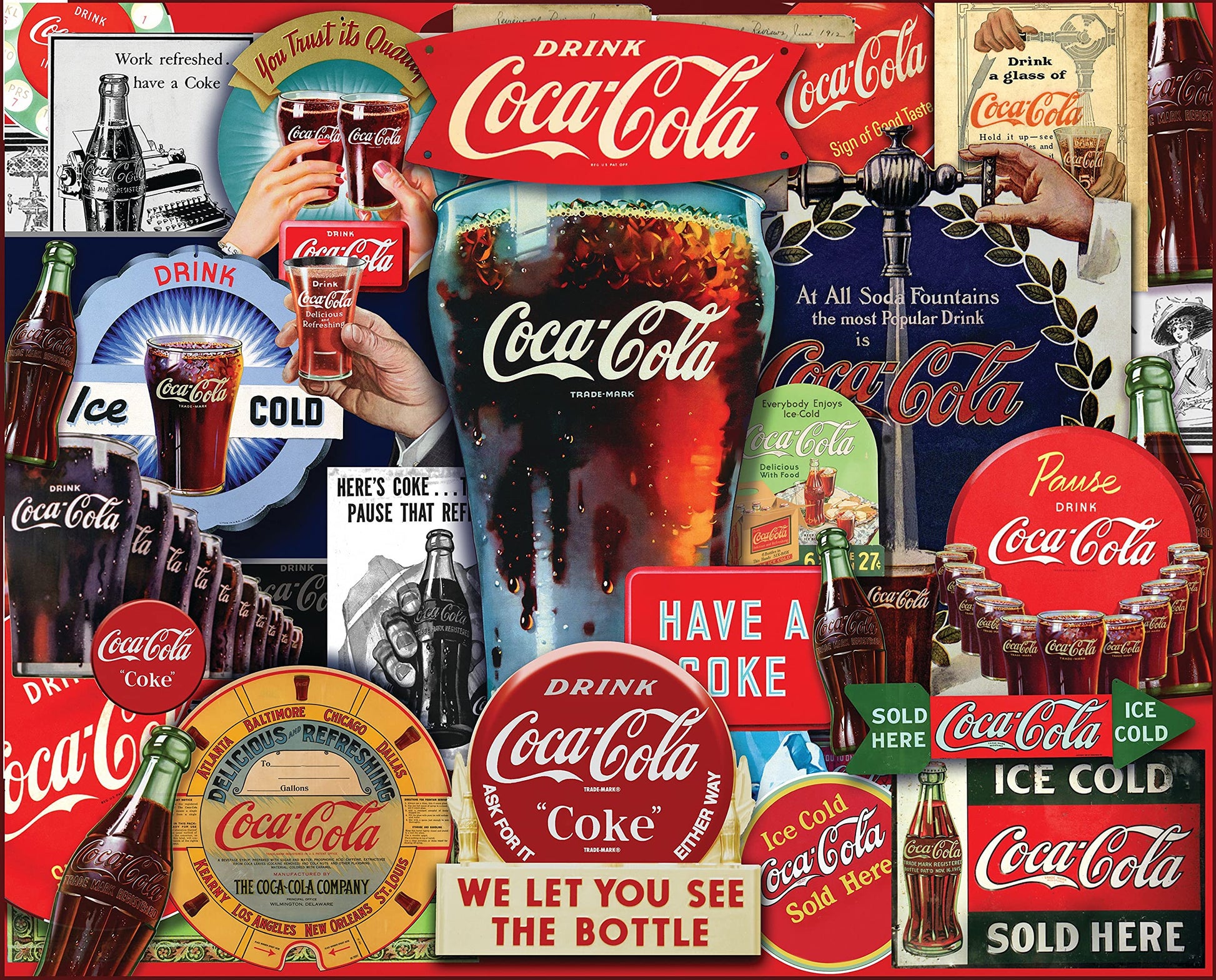 Springbok Coca-Cola Decades of Tradition 1000 Piece Jigsaw Puzzle