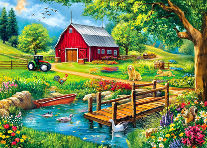 500 Piece Puzzle for Adults - Jigsaw Puzzles - Spring Farm