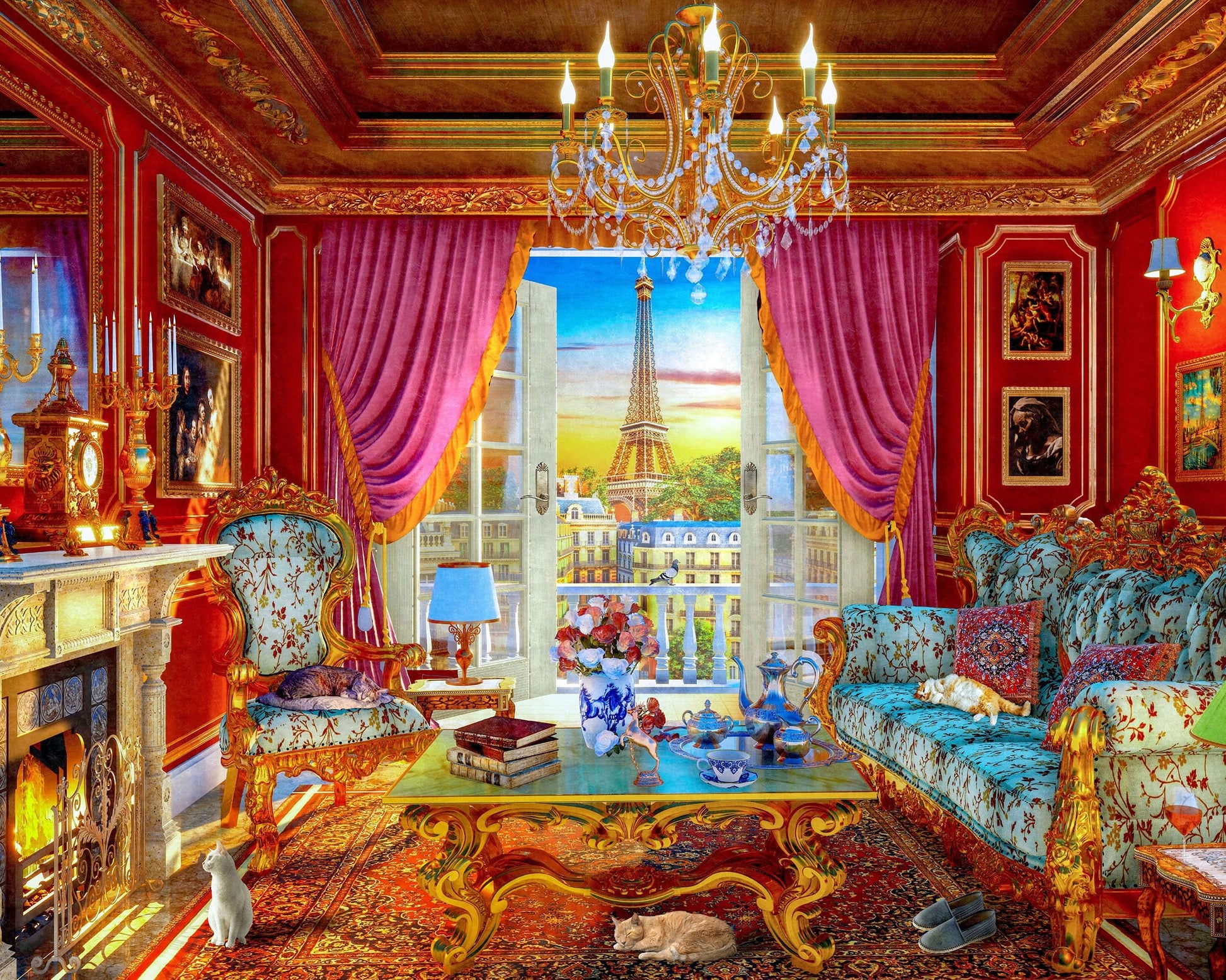 Ceaco - Parisian Luxury - 1000 Larger Sized Piece Jigsaw Puzzle