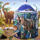 Kids Dinosaur Tent & Lights, Children's Indoor Play House Toy, 41" x 53"