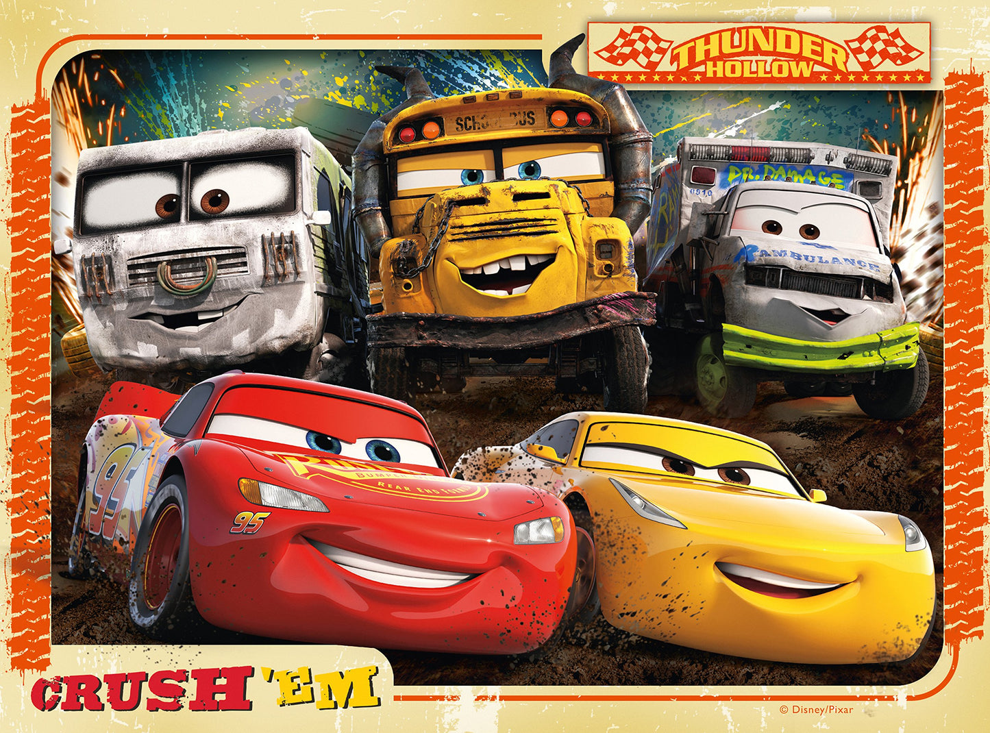 Ravensburger Disney Pixar Cars 4 in Box (12, 16, 20, 24 Pieces) Jigsaw Puzzles for Kids Age 3 Years Up