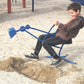 Childrensneeds.com Sand Digger Toy Backhoe for Kids (Ride On) Outdoor Digging Excavator Scooper for Dirt, Snow, Beach, Sandbox | Heavy-Duty Metal
