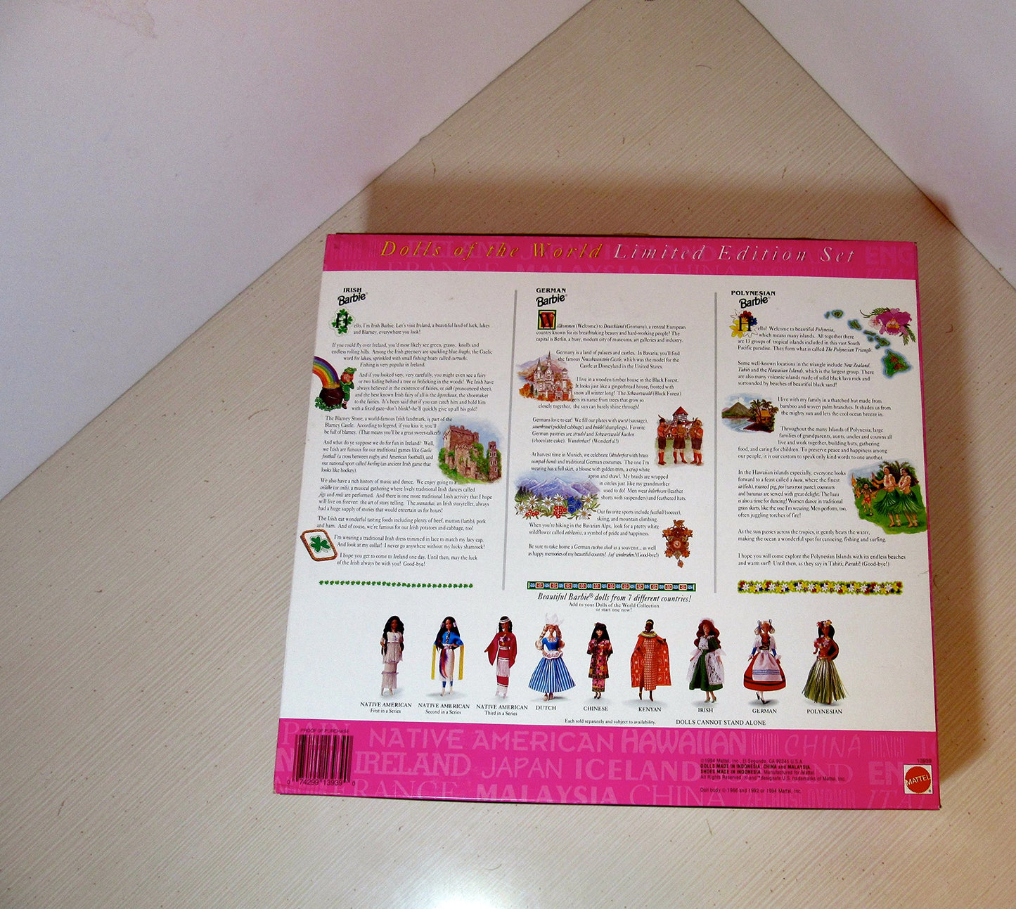 Barbie 1994 Dolls of the World Gift Set (3 Dolls) Limited Edition Set
