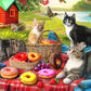 300 Piece Puzzles for Adults - Jigsaw Puzzles for Kids Seniors - Picnic Kittens and Donut