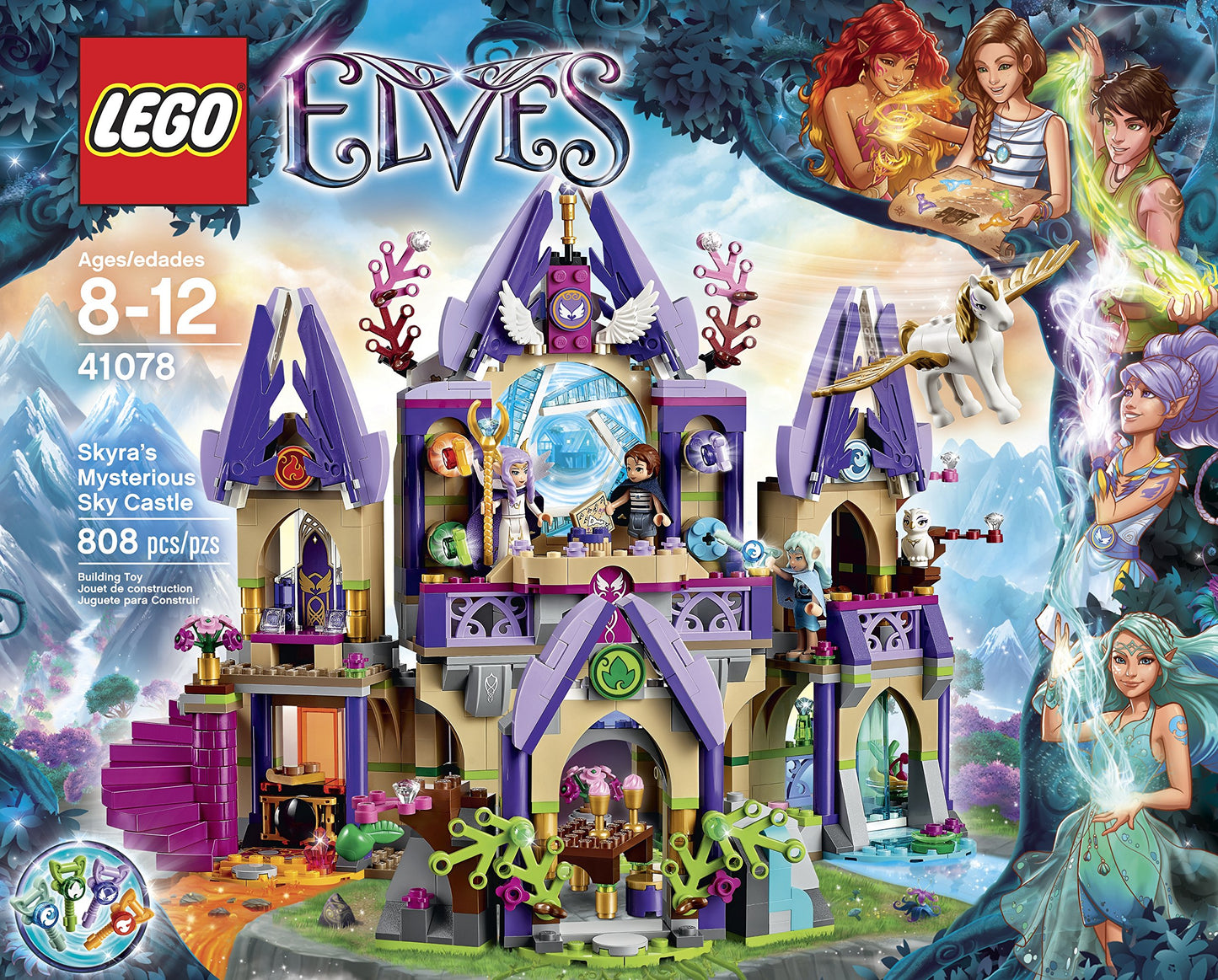 LEGO Elves 41078 Skyra's Mysterious Sky Castle Building Kit