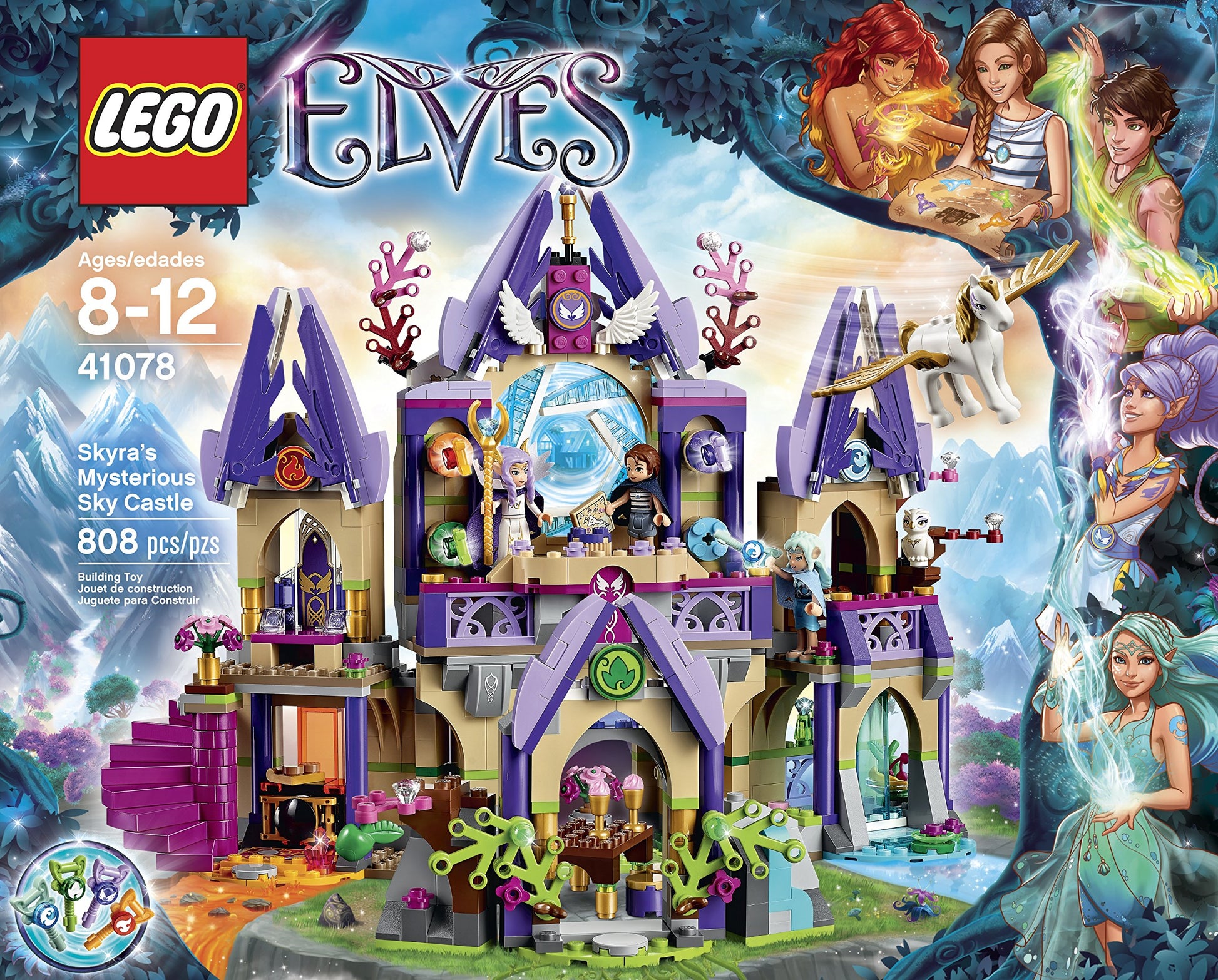 LEGO Elves 41078 Skyra's Mysterious Sky Castle Building Kit