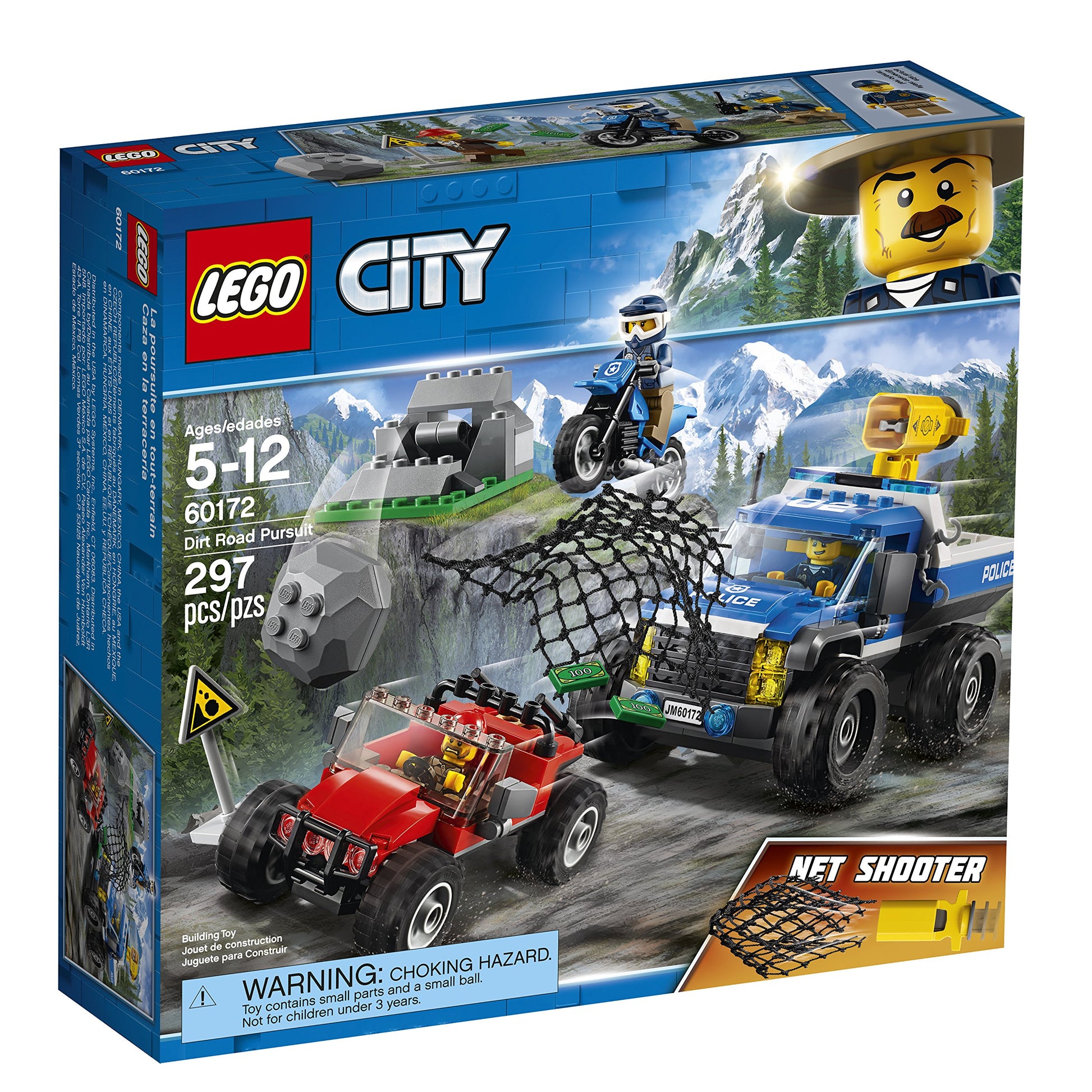 LEGO City Dirt Road Pursuit 60172 Building Kit (297 Pieces)