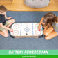 GoSports 30 Inch Table Top Air Hockey Game for Kids - Portable, Battery Operated Game Table - Oak