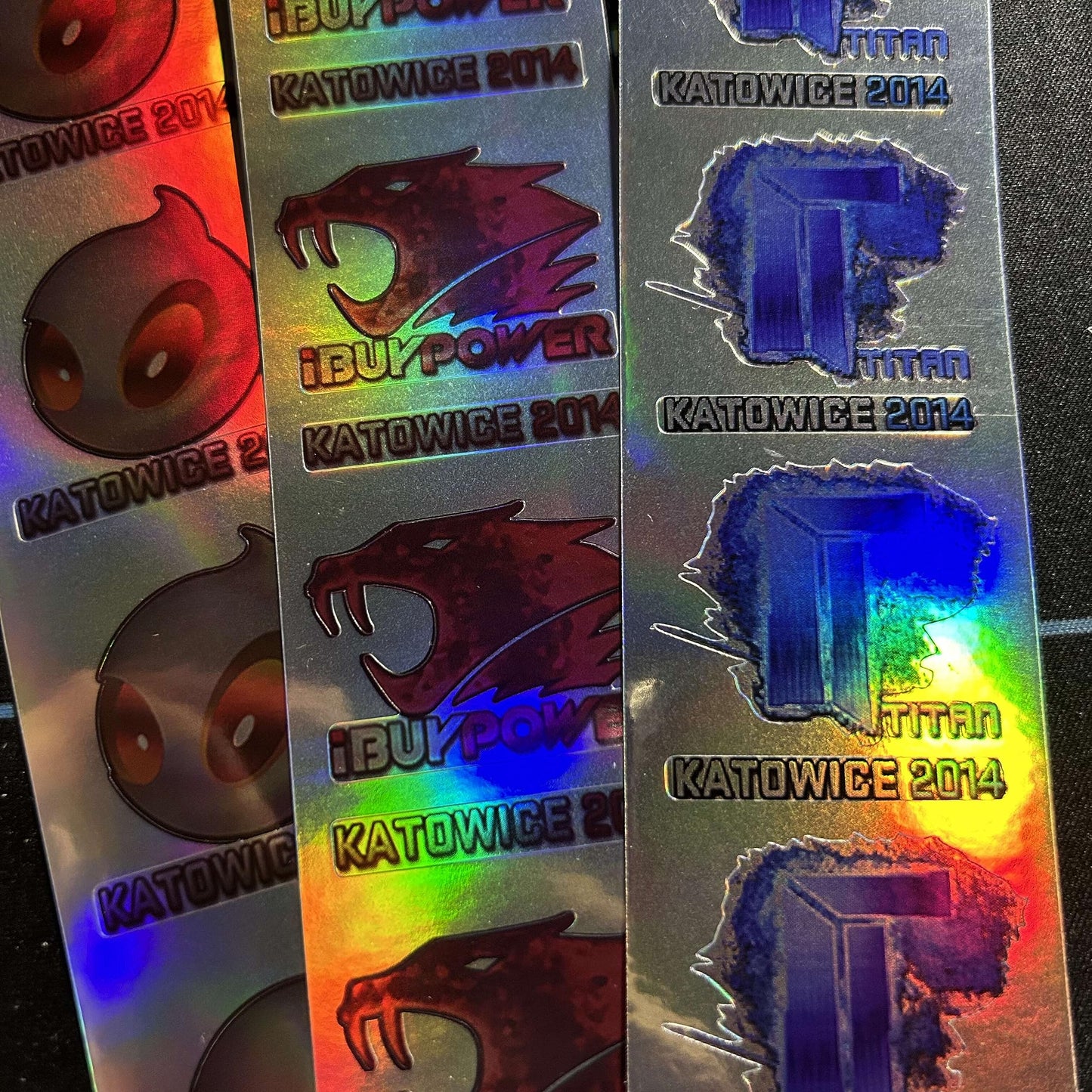 CSGO Hologram Sticker Game Peripheral Print Titan Print Sticker (Holographic 5 Sections of 4 Sheets Each Total of 20 Sheets)…