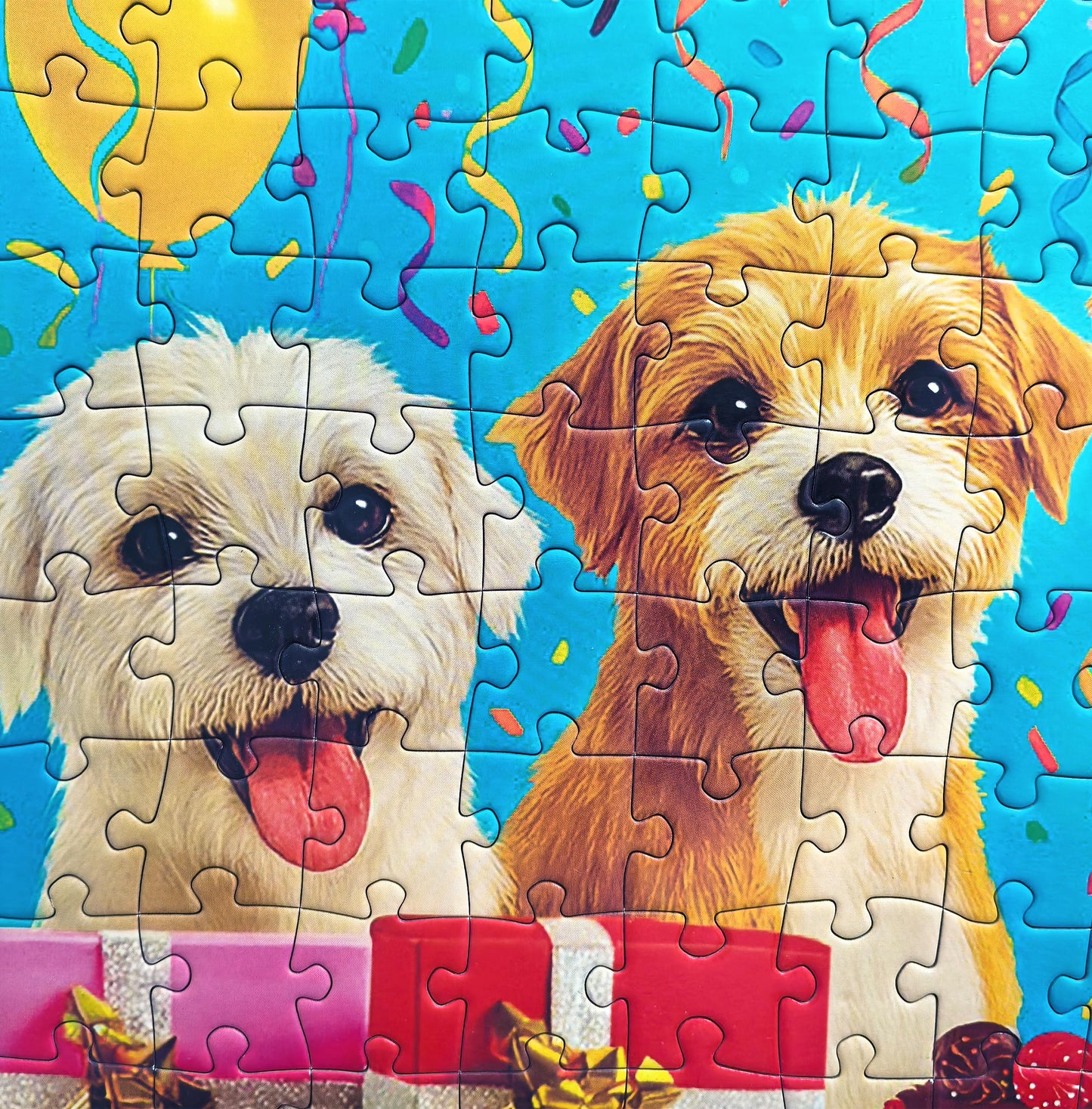 300 Piece Puzzles for Adults Large Piece - Jigsaw Puzzle for Kids 6-8 8-10 - Puppy Birthday Party