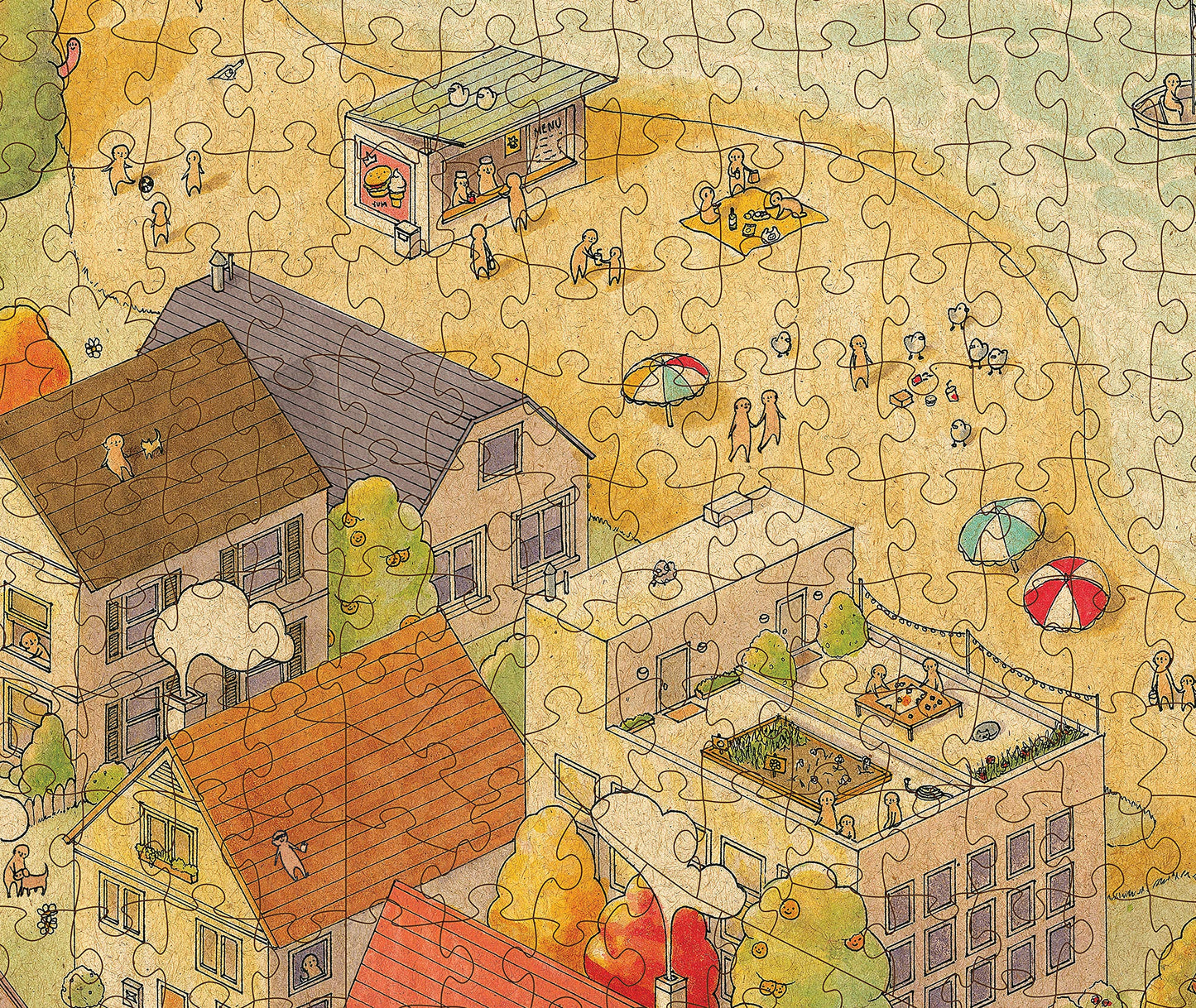 The Sunny City • 1000-Piece Puzzle by The Magic Puzzle Company • Series 1