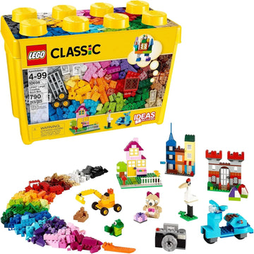LEGO Classic Large Creative Brick Box 10698 Building Set, Toy Storage Solution for Home or Classrooms, Interactive Building Toy for Kids, Boys,