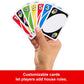 Mattel Games UNO Card Game for Kid, Adult & Family Nights & Parties, Travel & Vacations, Color Blind Accessible & Customizable Deck (Amazon Exclusive)