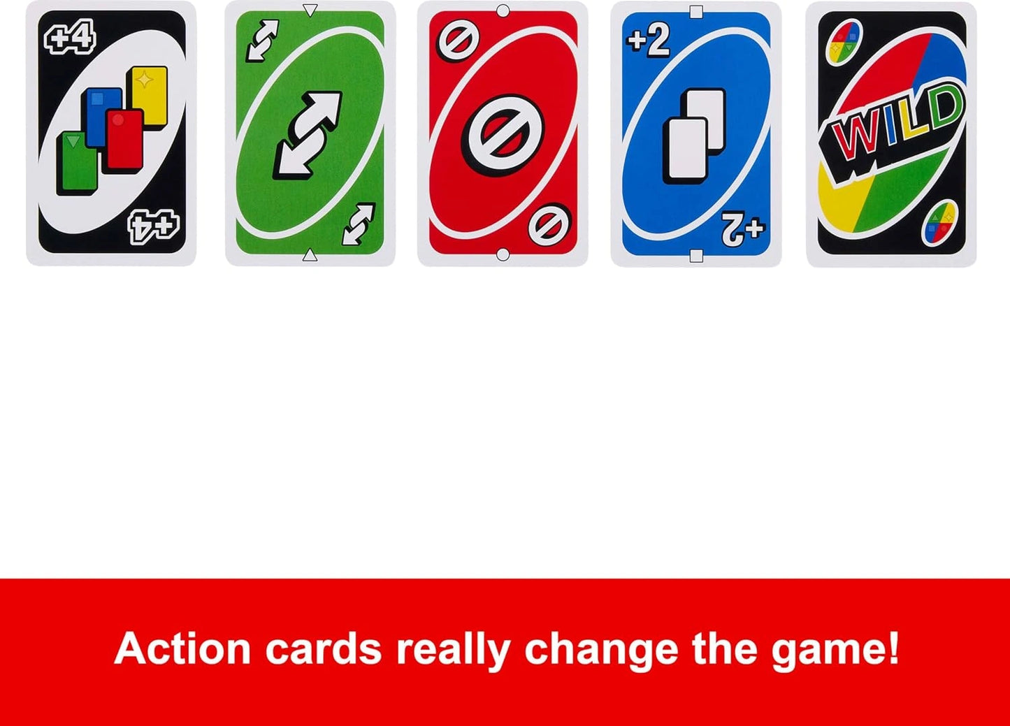 Mattel Games UNO Card Game for Kid, Adult & Family Nights & Parties, Travel & Vacations, Color Blind Accessible & Customizable Deck (Amazon Exclusive)