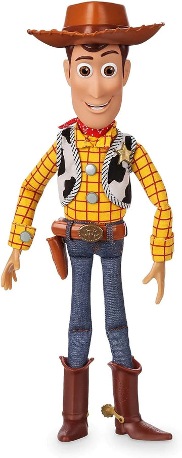 Disney Store Official Sheriff Woody Talking Action Figure from Toy Story, Features Sounds and Phrases from the Movies, Interacts with Other Figures