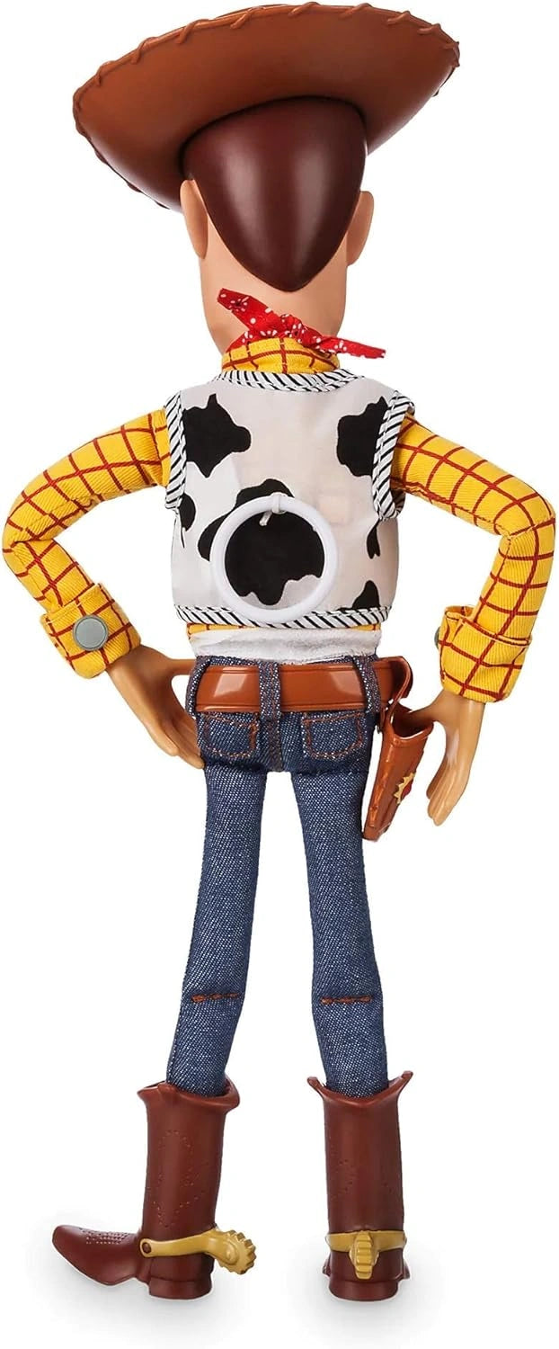 Disney Store Official Sheriff Woody Talking Action Figure from Toy Story, Features Sounds and Phrases from the Movies, Interacts with Other Figures