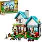LEGO Creator 3 in 1 Cozy House Building Toys - Toy Figures & Pretend Play Playsets for Boys & Girls, Ages 8+ - 3 Building Options - Gift for Birthdays