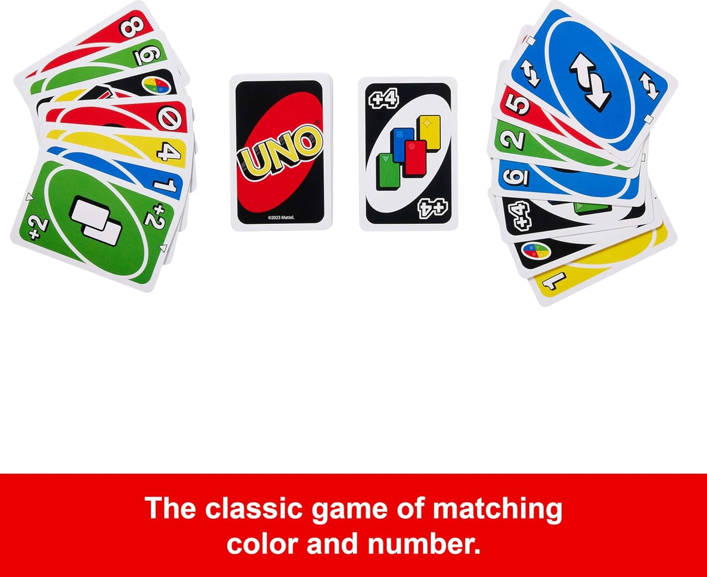 Mattel Games UNO Card Game for Kid, Adult & Family Nights & Parties, Travel & Vacations, Color Blind Accessible & Customizable Deck (Amazon Exclusive)